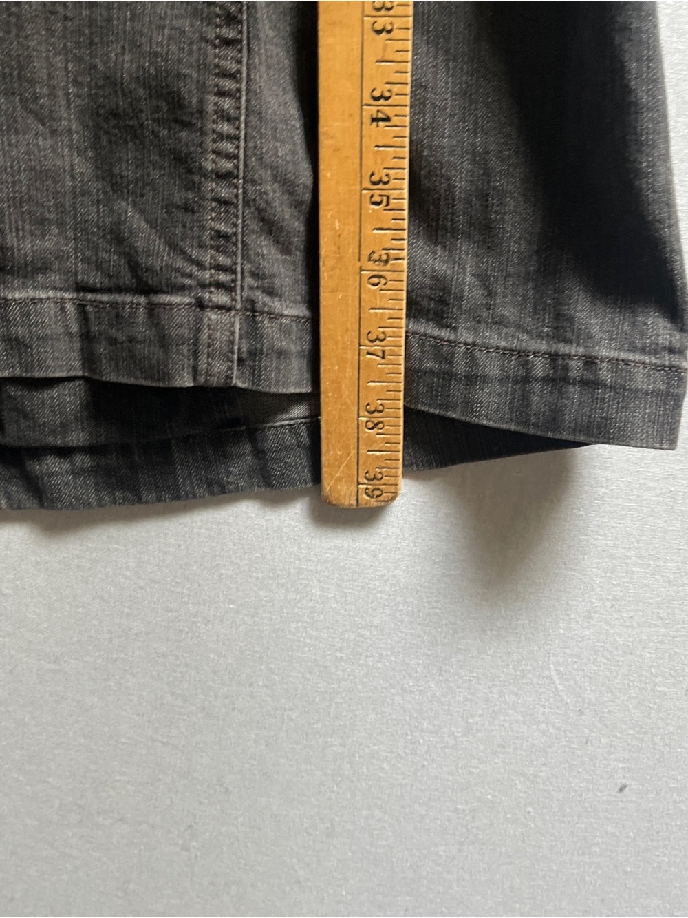 Vintage GAS Women's Long Gray Denim Zipper Jacket Coat S - Picture 7 of 13